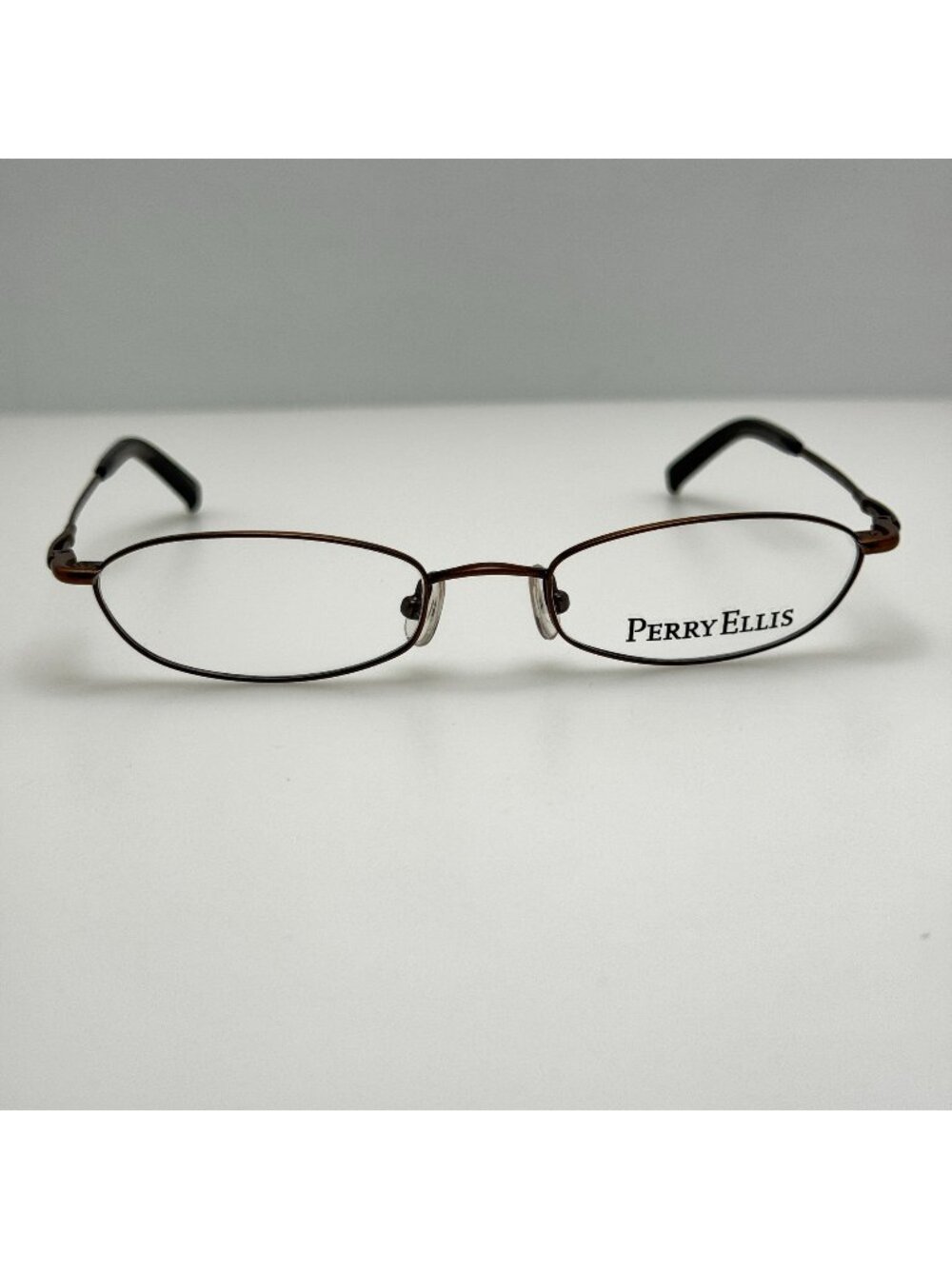 Perry Ellis PE 216 2 Antique Brown Eyeglasses Eye Glasses Frames 50-18-130